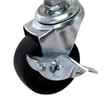 Levede 3 Tiers Kitchen Trolley Cart Pink - 45-Degree Angle