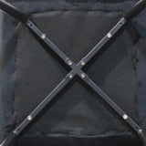 Dining Chairs x 8 Padded Seat Soft Velvet - 45-Degree Angle