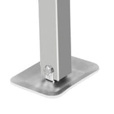 Manan 2X 410mm-545mm Drop Down Corner Silver - 45-Degree Angle