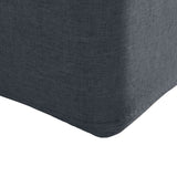 Levede Fabric Bed Frame Queen Tufted Dark Grey - 45-Degree Angle