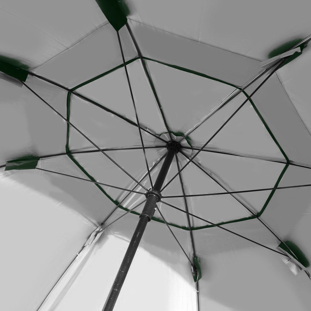 Mountview Beach Umbrella Outdoor Umbrellas Green 2.33M-2018816736517820421
