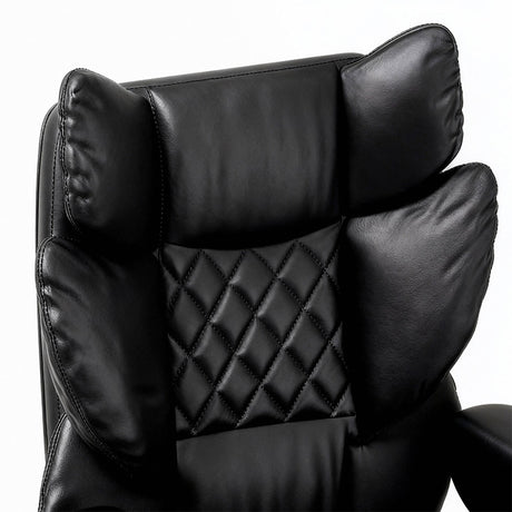 Levede Gaming Office Chair High Back PU Leather Black-2018816911453851653