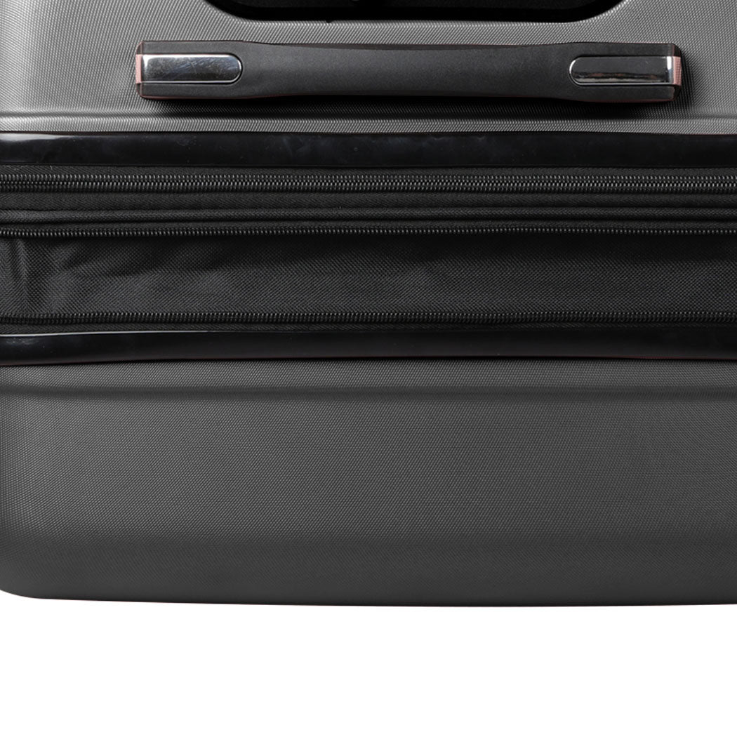 Slimbridge 24" Inch Expandable Luggage Black 24 inch-2006733067015819269