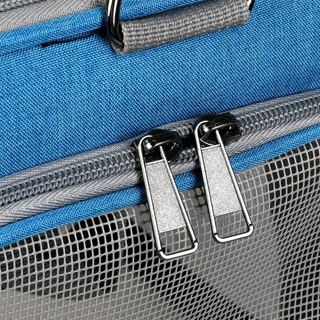 Pawz 3 in 1 Pet Soft Crate Dog Cat Carrier L Size Blue-2018816713046495237