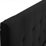 Levede Queen Bed Frame Fabric Tufted Dark Grey - 45-Degree Angle