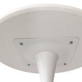 Levede 2x Round Bar Table Pub Tables White - 45-Degree Angle