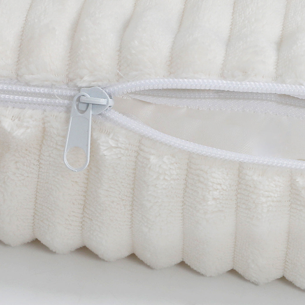 Pawz L Size Orthopedic Dog Bed with Corduroy Removable Cover Waterproof Washable Beige-1954802488926408707