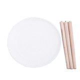 Levede Side Table Coffee Bedside End White - 45-Degree Angle