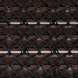 Marlow x10 Floor Tiles Plastic Decking Coffee - 45-Degree Angle