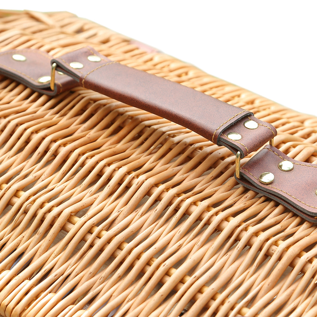 4 Person Picnic Basket Baskets Set Outdoor-2006733308033110021
