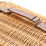 4 Person Picnic Basket Baskets Set Outdoor - 45-Degree Angle