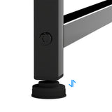 Levede L Shaped Gaming Desk with Storage Drawers Black - 45-Degree Angle