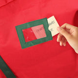 Christmas Tree Storage Bag Large Red - 45-Degree Angle
