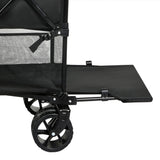Lambu Folding Wagon Cart Double Shelves - 45-Degree Angle