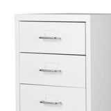 Levede Office Cabinet 8 Drawer Drawers White-2006733172112494597