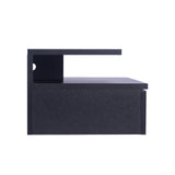 Levede 2x Bedside Tables Side Table Black - 45-Degree Angle