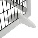 PaWz 6 Panels Pet Dog Playpen Puppy White-2006732992130715653