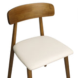 Levede 2x Dining Chairs Kitchen Chair Walnut - 45-Degree Angle