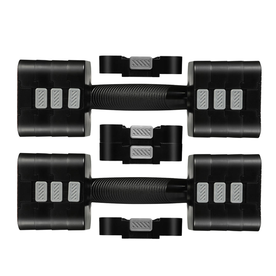 Centra A Pair 2.8KG-10KG Dumbbells Black-2018816875621912581
