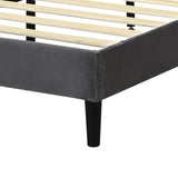 Levede Bed Frame Queen Size Mattress Grey - 45-Degree Angle