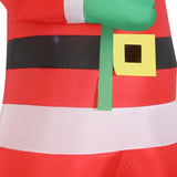 Santaco Inflatable 2.4M Santa Claus LED Christmas Decor - 45-Degree Angle