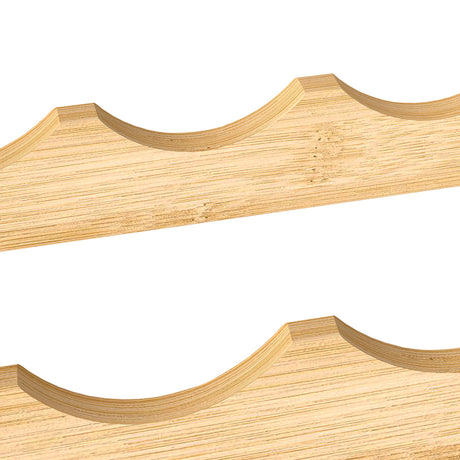 Toque Natural Bamboo Wine Rack 12 Bottles Organizer-2006732763805388805