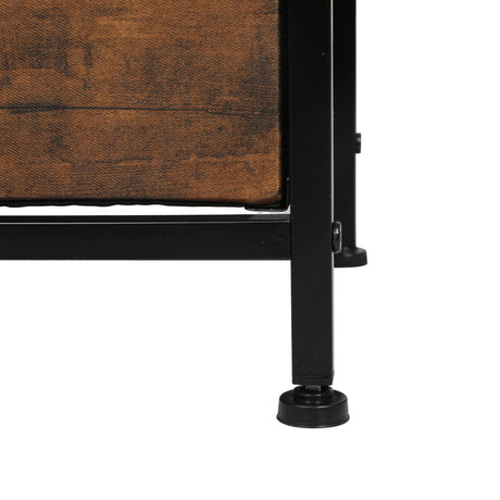 Levede Storage Cabinet Tower Chest Brown Fold-1954802992645541893