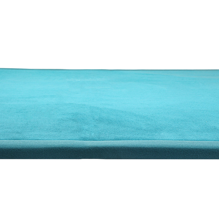 Marlow Coral Velvet Area Rugs Large Mat 150x200cm Blue-2018816778523774981