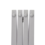 Wooden Pet Gate Dog Fence Retractable White 600x 3MM - 45-Degree Angle