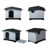 PaWz Dog Kennel Outdoor Indoor Plastic L Grey-2018816849965355013