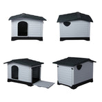 PaWz Dog Kennel Outdoor Indoor Plastic L Grey-2018816849965355013