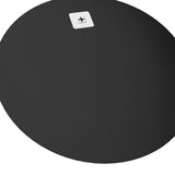 Yezi 50cm Round Wall Mirror Frameless Tempered Glass - 45-Degree Angle