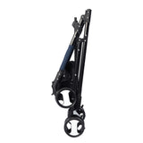 PaWz Large Pet Stroller Dog Cat Carrier Blue - 45-Degree Angle