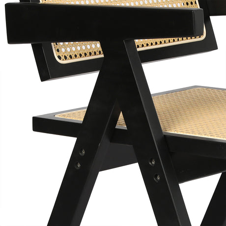 Levede 4x Black Wicker Armchair Dining Chair-2018816912166883333