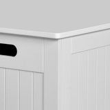 Levede Kids Toy Box Storage Chest Cabinet White - 45-Degree Angle