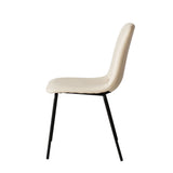 Levede Stackable Dining Chairs Kitchen Beige - 45-Degree Angle