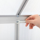 Lambu Greenhouse Aluminium Walk In Green - 45-Degree Angle