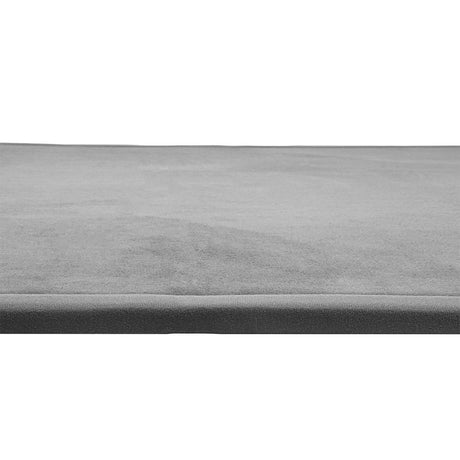 Marlow Coral Velvet Area Rugs Large Mat 180x200cm Grey-1954802462355492869