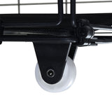 Levede Single Bed Frame Leather Headboard RGB 2 Drawers - 45-Degree Angle