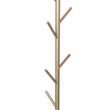 Levede Coat Rack Hat Clothes Stand Hanger Gold - 45-Degree Angle