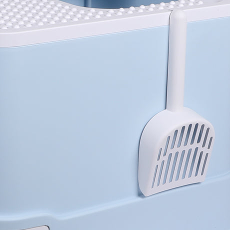 PaWz Cat Litter Box Fully Enclosed Kitty Blue-1954802511995080709