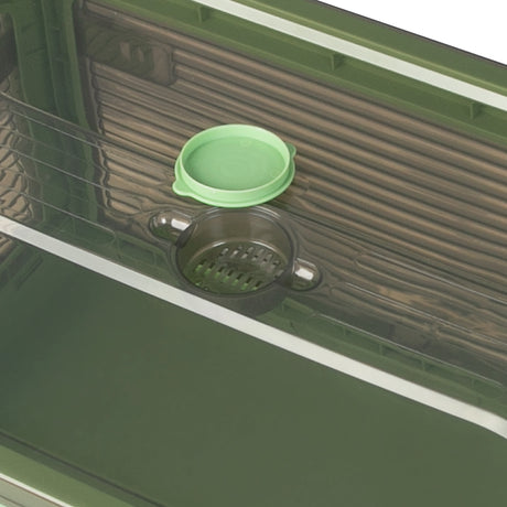 Storage Containers Stackable Lid Clothes S Green Small-2018816654397542405