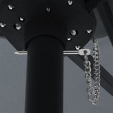 Centra 4.5M Double-sided Patio Umbrella Outdoor Umbrella Base Stand Grey - Top-Down View