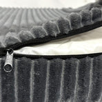 Pawz L Size Orthopedic Dog Bed with Corduroy Removable Cover Waterproof Washable Grey-2006732714107080709