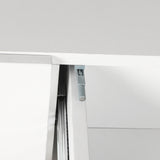 Levede Buffet Sideboard Storage Cabinet White - 45-Degree Angle