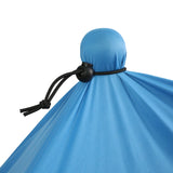 Beach Tent Camping Canopy 4-6 Person Family Sun Shade Shelter 300x300cm Blue - 45-Degree Angle