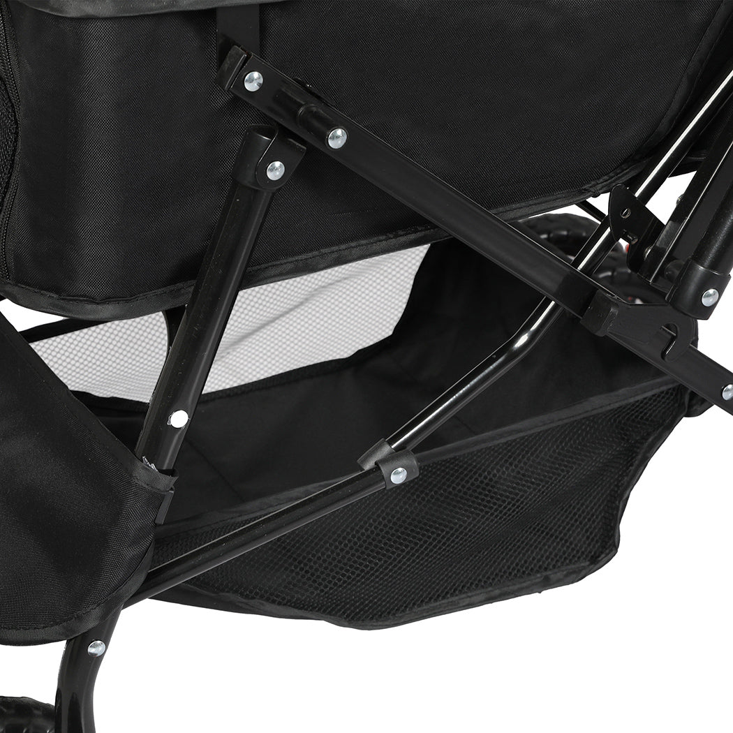 PaWz Pet Stroller Dog Cat Carrier Foldable Black-2006733031766888453