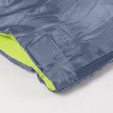 Mountview Double Sleeping Bag Bags Outdoor Grey - 45-Degree Angle