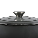 TOQUE 4L Enamel Dutch Oven Pot in Black Colour - 45-Degree Angle