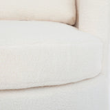 Levede Fleece Swivel Chair - 45-Degree Angle